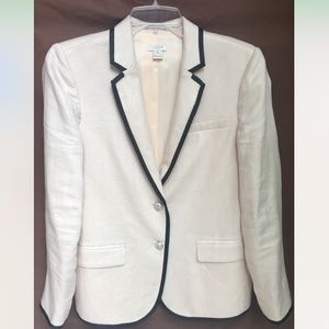 J.Crew Factory Nwot Keating Blazer, Cream, Sz 8p - image 1